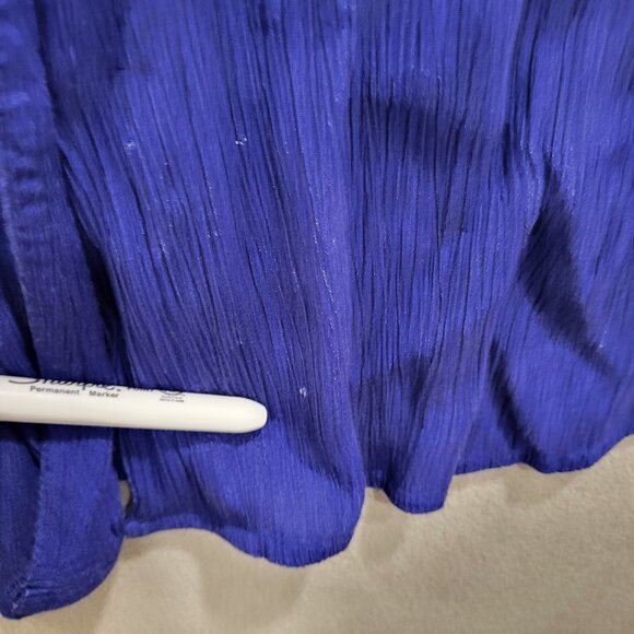 Fashion Bug Women’s Short Sleeve Button Down Shirt Size 22/24W Purple‎ Office - Picture 9 of 10